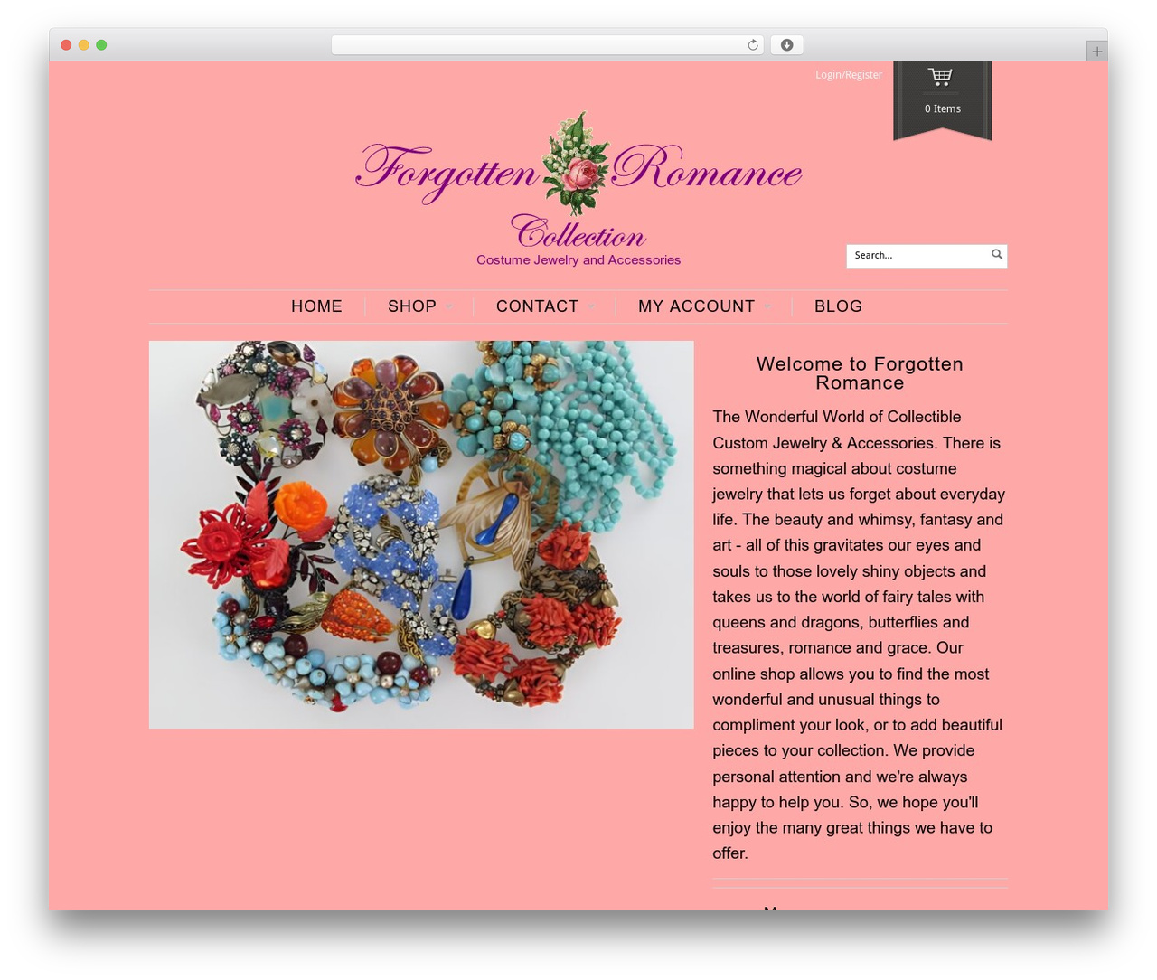 Theme WordPress Maya Shop - forgotten-romance.com