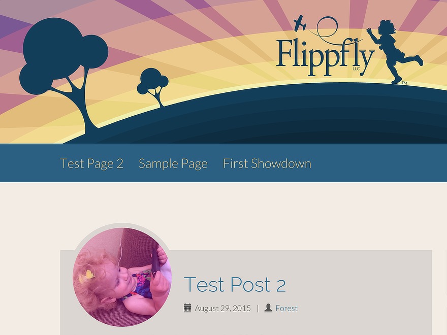 WordPress theme Flippfly - Flat Bootstrap Child