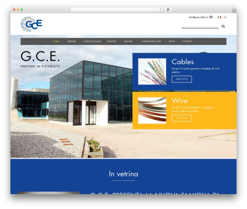 WordPress theme GCECables Theme - gcecables.it