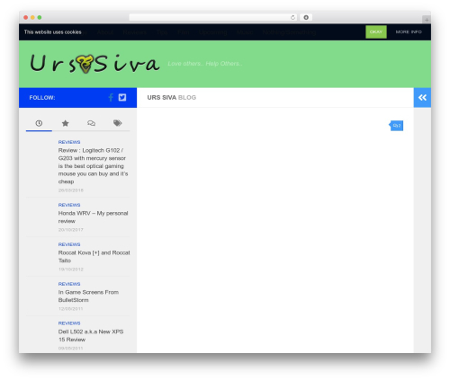 WordPress theme Hueman - urssiva.com