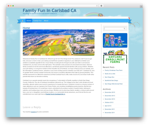 WordPress theme Rainbow - familyfunincarlsbadca.com