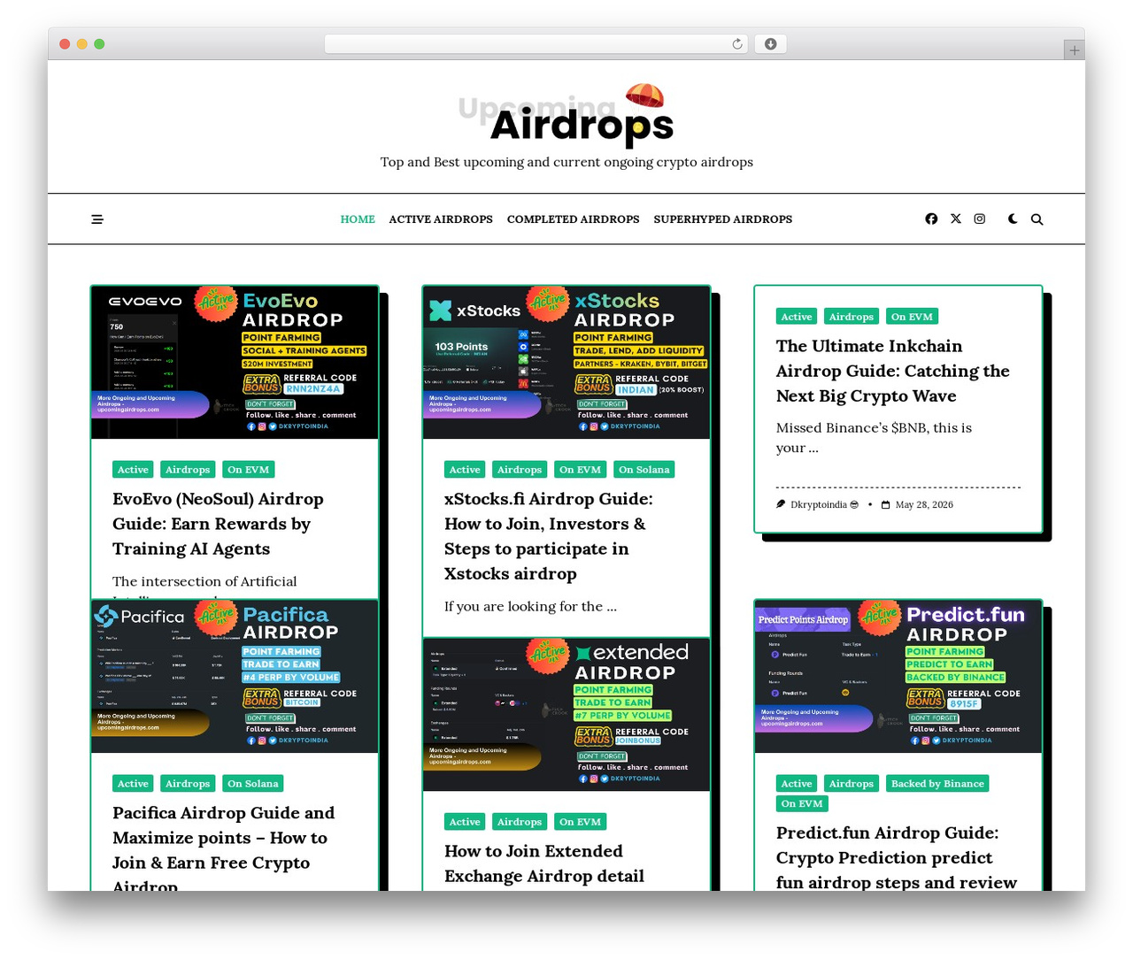 WordPress theme Yuki - upcomingairdrops.com WordPress theme Yuki - upcomingairdrops.com