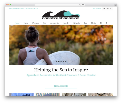 Avada WordPress theme - coastalobsession.com