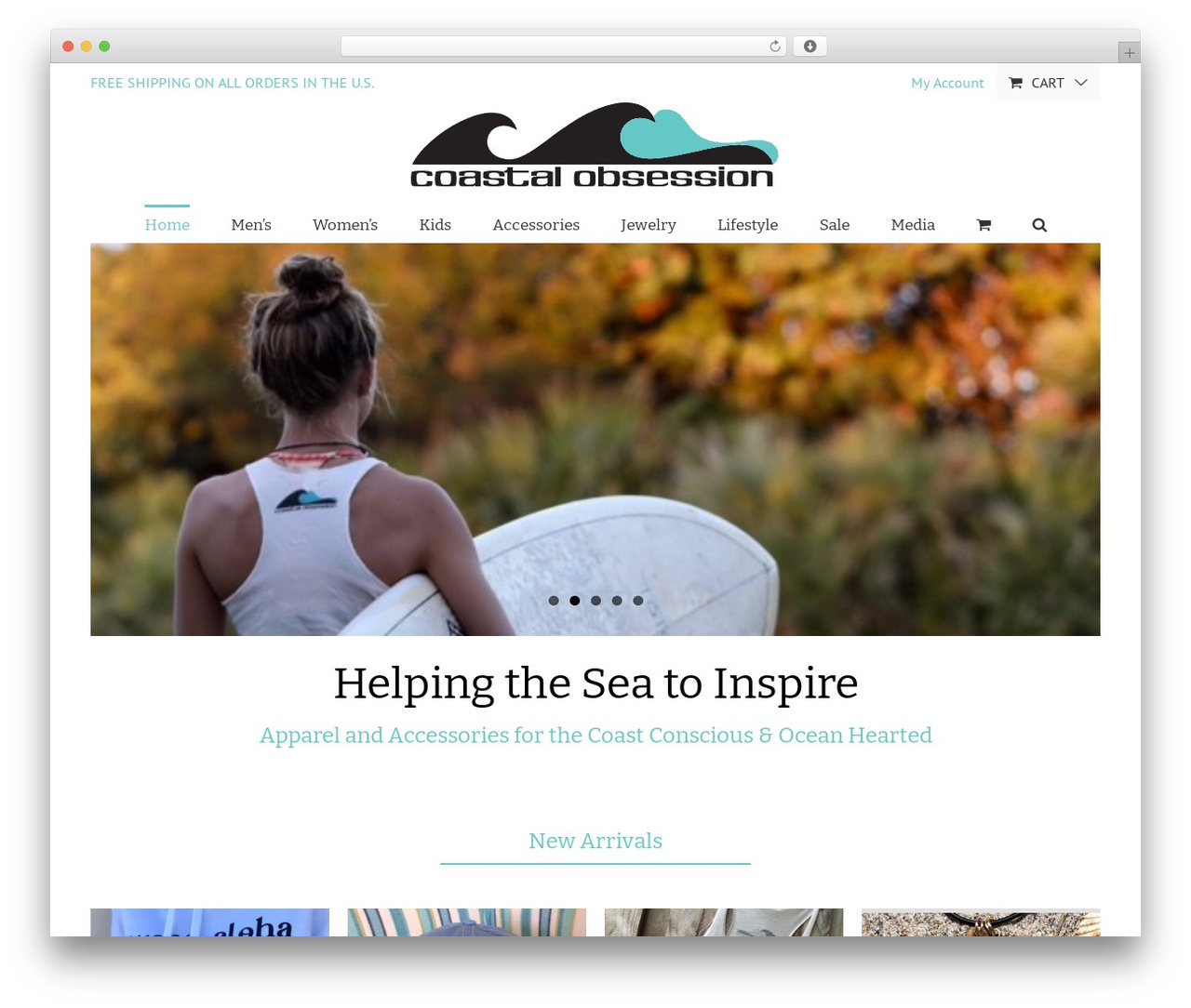 Avada WordPress theme - coastalobsession.com