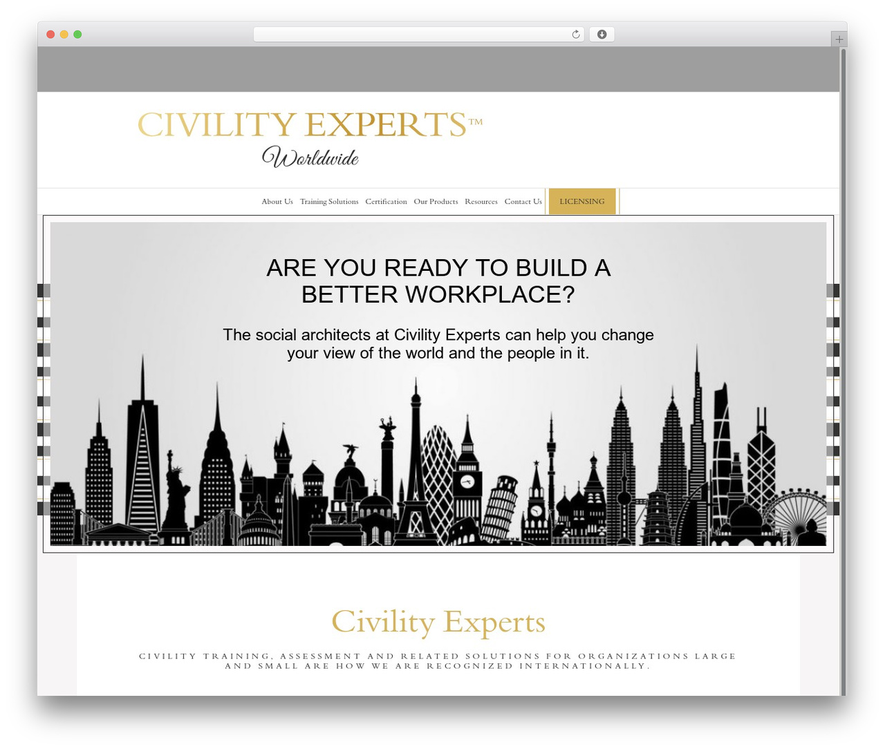 Avada WordPress theme - civilityexperts.com