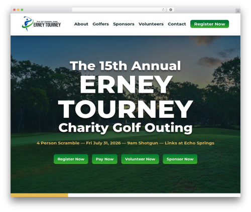 Divi premium WordPress theme - erneytourney.com