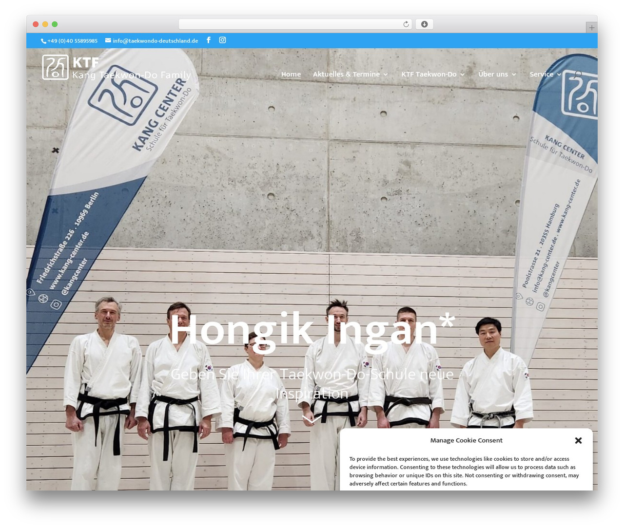 Divi theme WordPress - taekwondo-deutschland.de