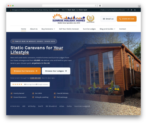 FSE Developments theme WordPress - sunriseholidayhomesltd.co.uk