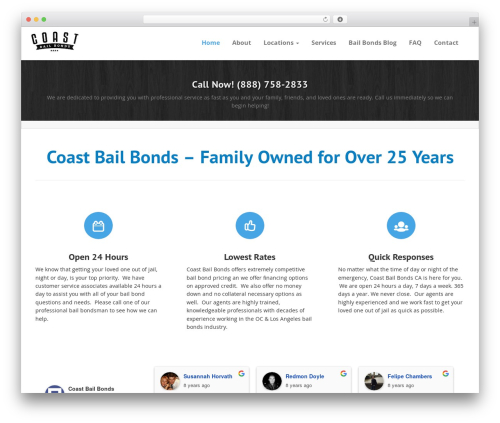 Kallzu theme WordPress - coastbailbonds.com