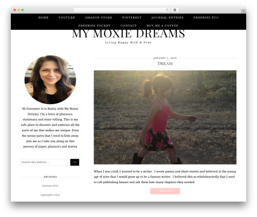 Theme WordPress Genesis - mymoxiedreams.com