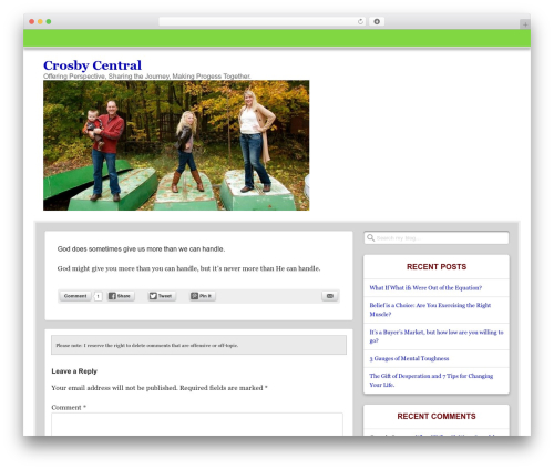 Theme WordPress Get Noticed! - crosbycentral.com