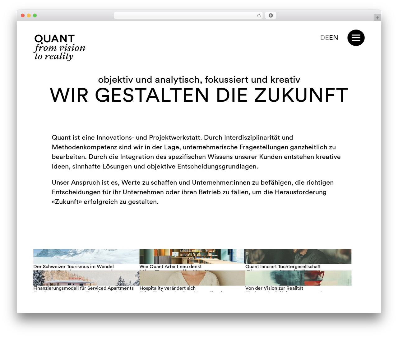 Theme WordPress Quant - quant.swiss