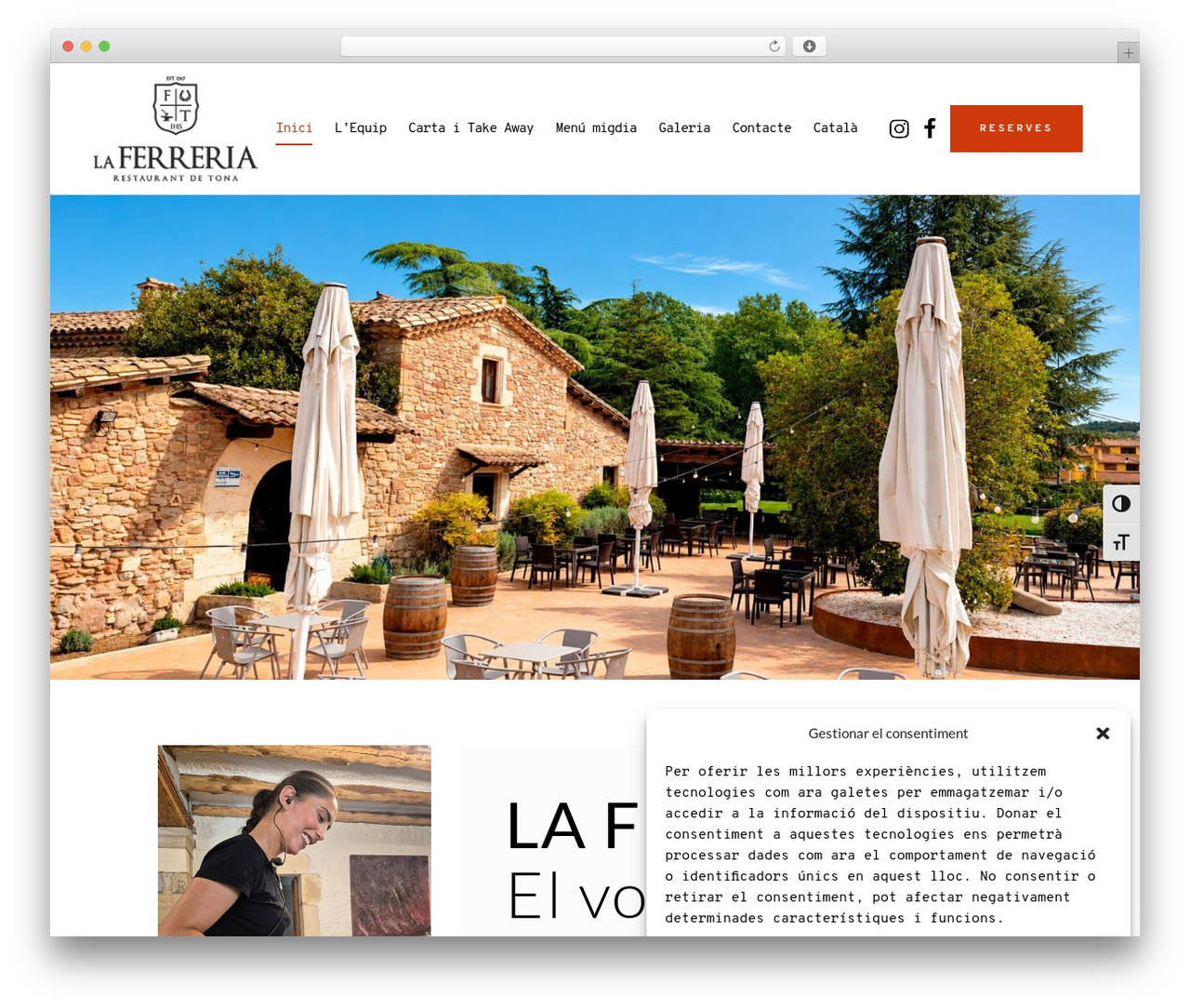 WordPress theme Bridge - laferreria.cat