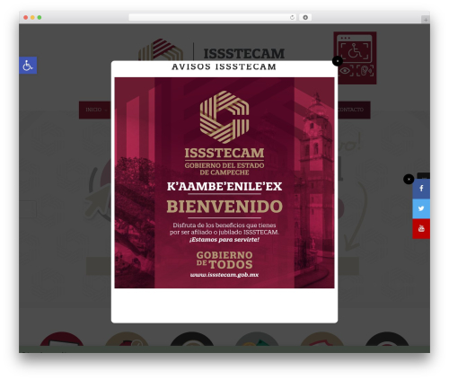 WordPress theme Colored Theme - issstecam.gob.mx