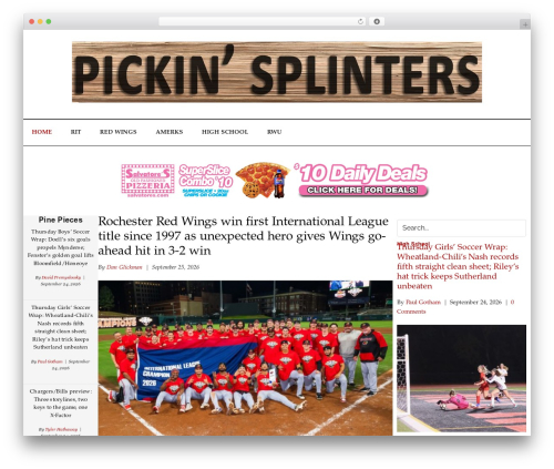 WordPress theme Genesis - pickinsplinters.com
