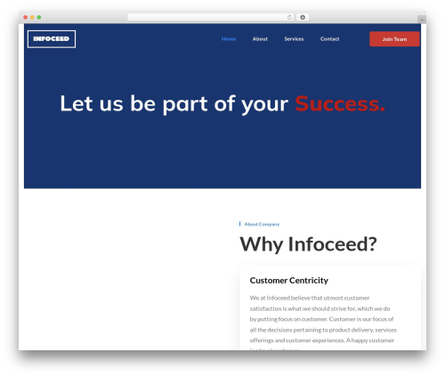 WordPress website theme Waretech - infoceed.com