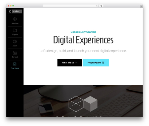 WP theme Creatency - creatency.com