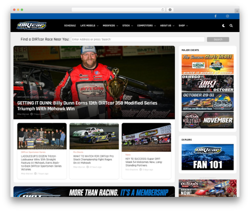Zox alp WordPress plugin - dirtcar.com