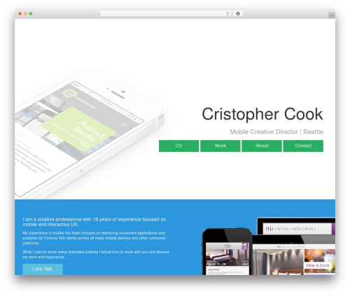 Alien Ship top WordPress theme - criscook.com