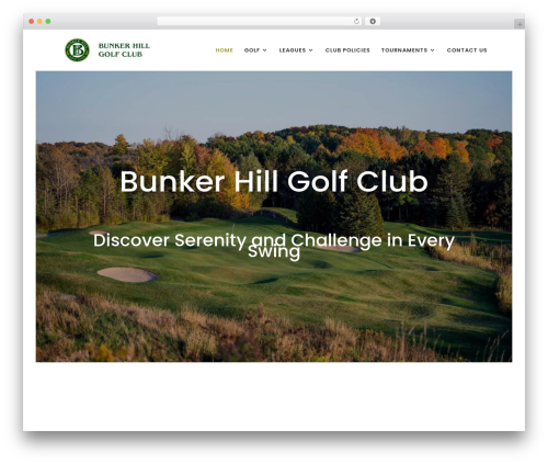 Divi WordPress theme - bunkerhillgolfclub.com