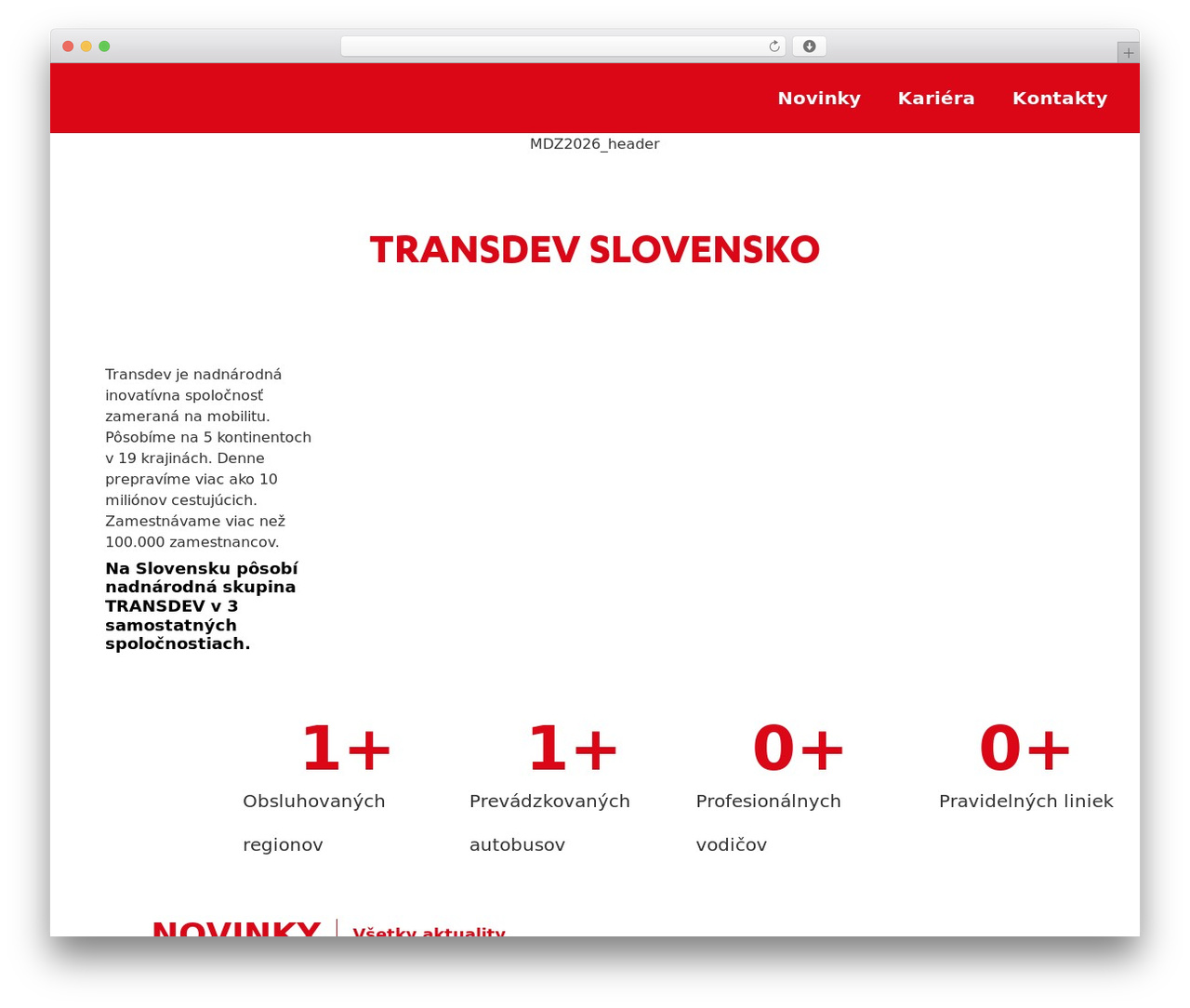 Hello Elementor premium WordPress theme - transdev.sk