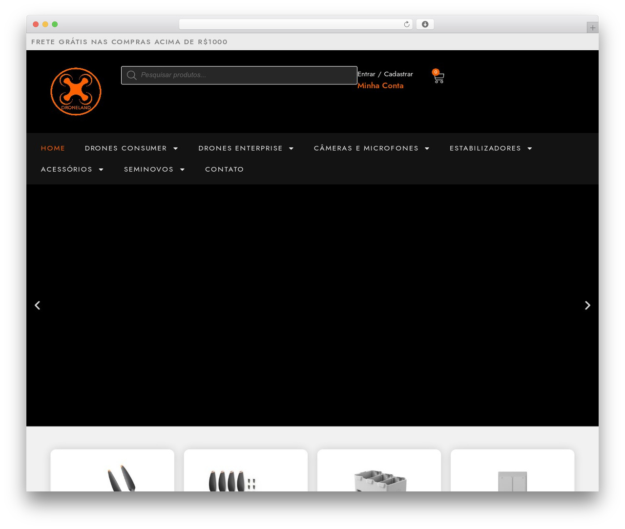 Hello Elementor WP theme - dronelandbrasil.com.br