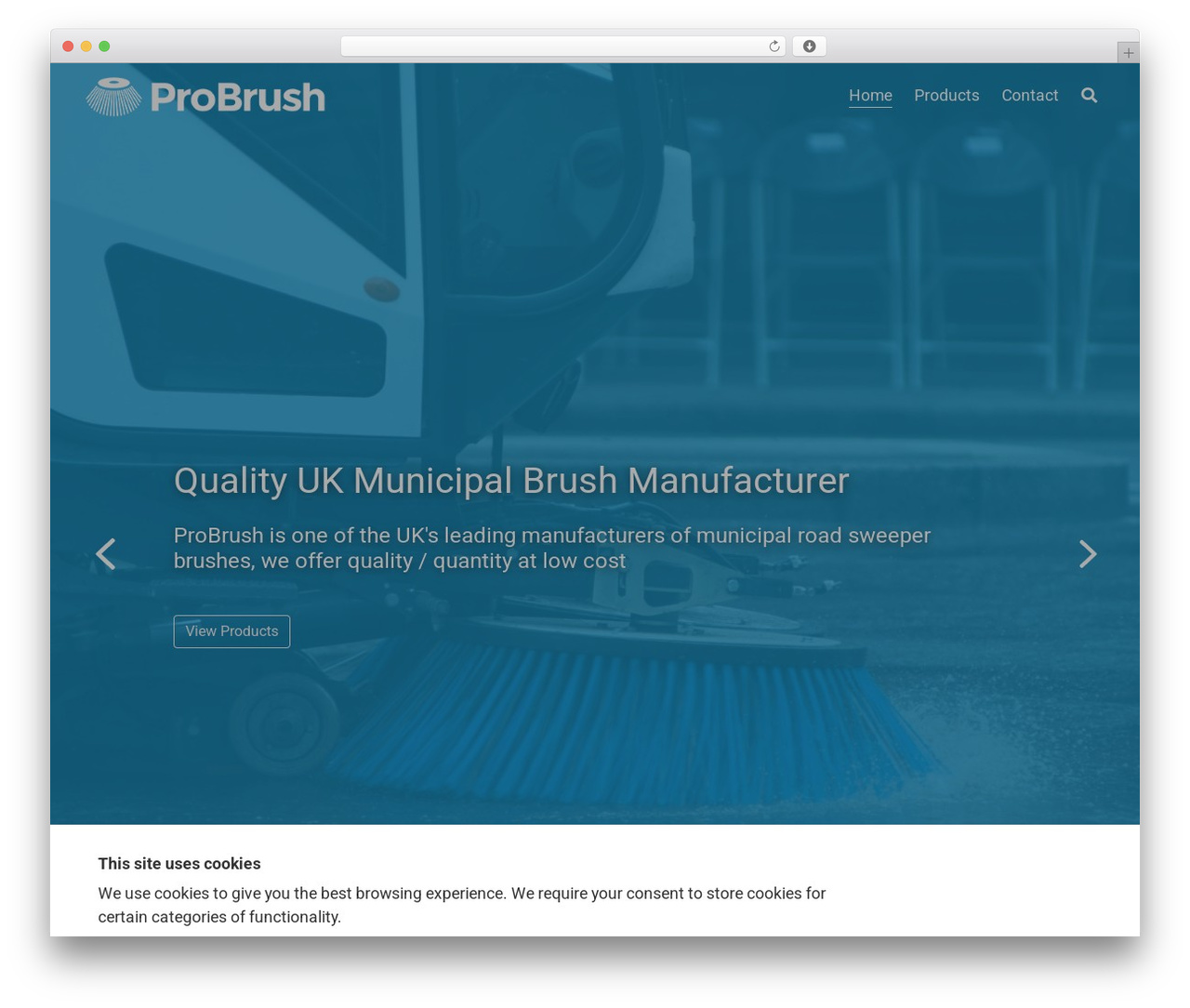 ProBrush WordPress theme - probrush.co.uk