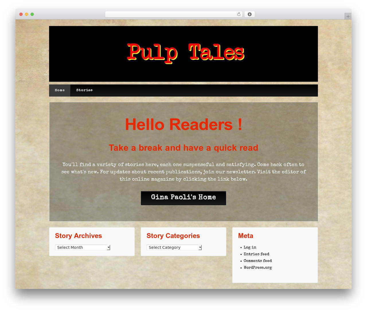 Responsive Child Theme WordPress theme - pulptales.com Responsive Child Theme WordPress theme - pulptales.com