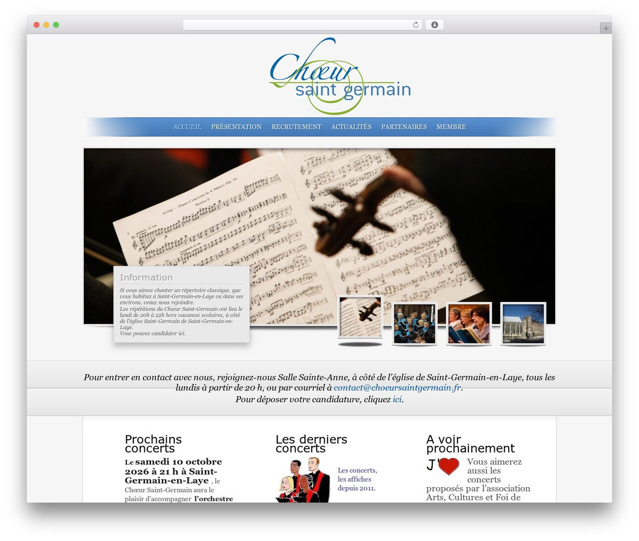 SimplePress WordPress theme - choeursaintgermain.fr