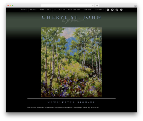 St John top WordPress theme - cherylstjohn.com