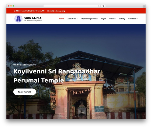 Taskoit WordPress theme - sriranga.org