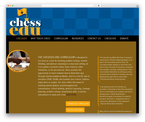 WordPress theme ChessEDU - chessedu.org