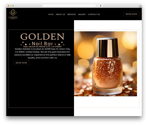Mac menu WordPress plugin - goldennailbar.com