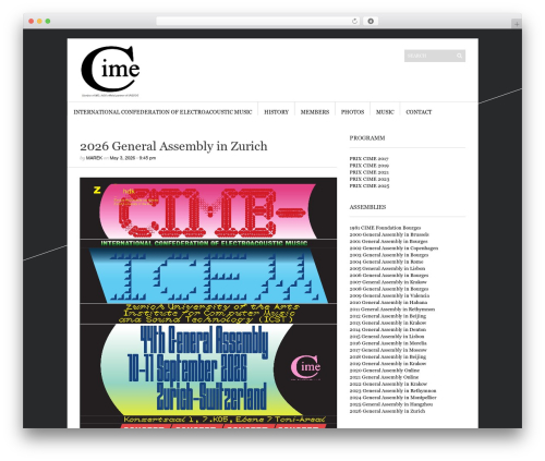 WordPress theme Sight - cime-icem.net