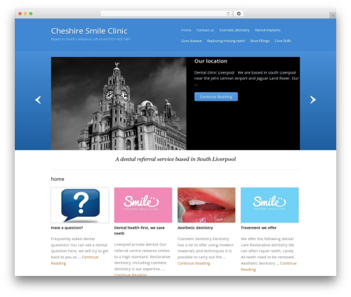 WordPress theme Skylark - cheshiresmile.co.uk