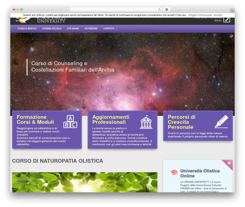 WordPress website theme Edu - crisma-university.it