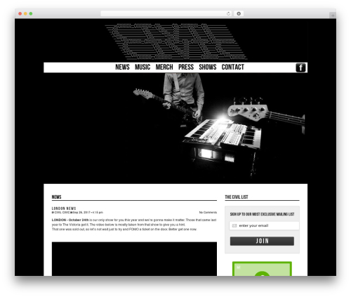 WordPress website theme Sight - civilcivic.com