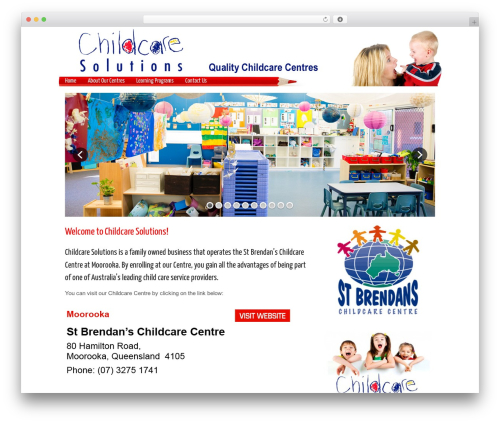 WordPress website theme Sommerce - childcaresolutions.net.au