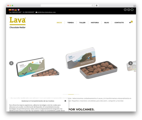 Bakery WordPress theme - chocolatedecanarias.es