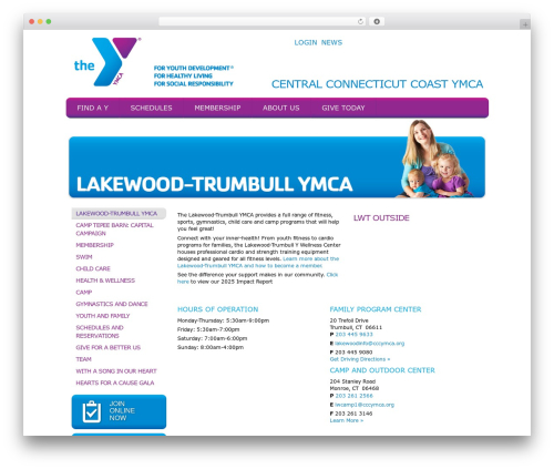Y360 WordPress plugin - cccymca.org/locations/lakewood-trumbull