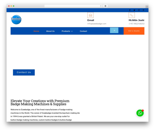 Constix WordPress theme - ezeebadge.com