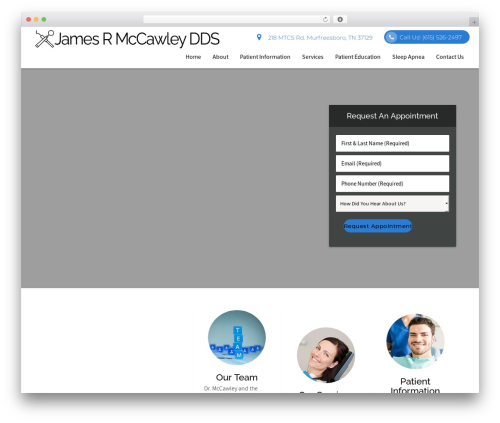 DoctorGenius Framework WordPress theme - drmccawley.com