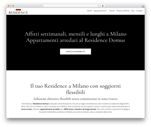 Domus WordPress theme - residencedomus.com