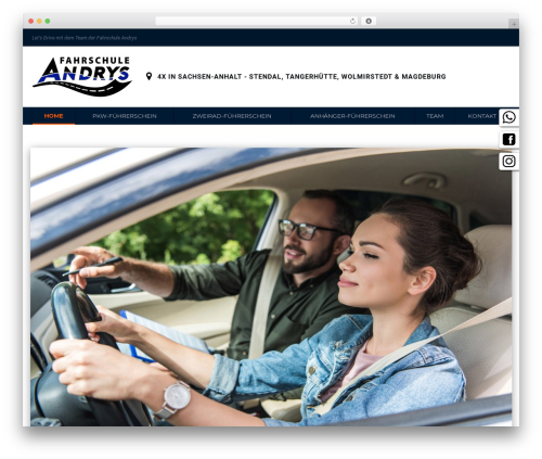 DrivingSchool WordPress theme - fahrschule-andrys.de