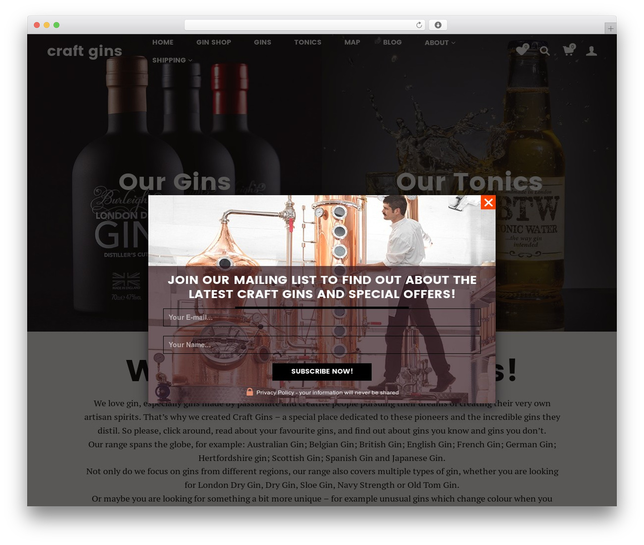 Merchandiser premium WordPress theme - craftgins.co.uk Merchandiser premium WordPress theme - craftgins.co.uk