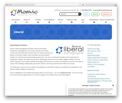 Mosaic WordPress theme - choosemosaic.org/liberal
