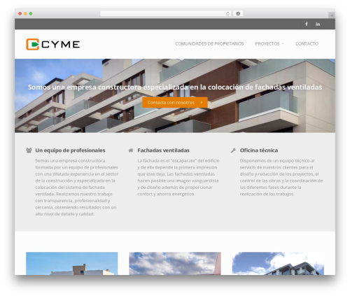 Paradigm Pro WordPress theme - cymeconstruccion.com