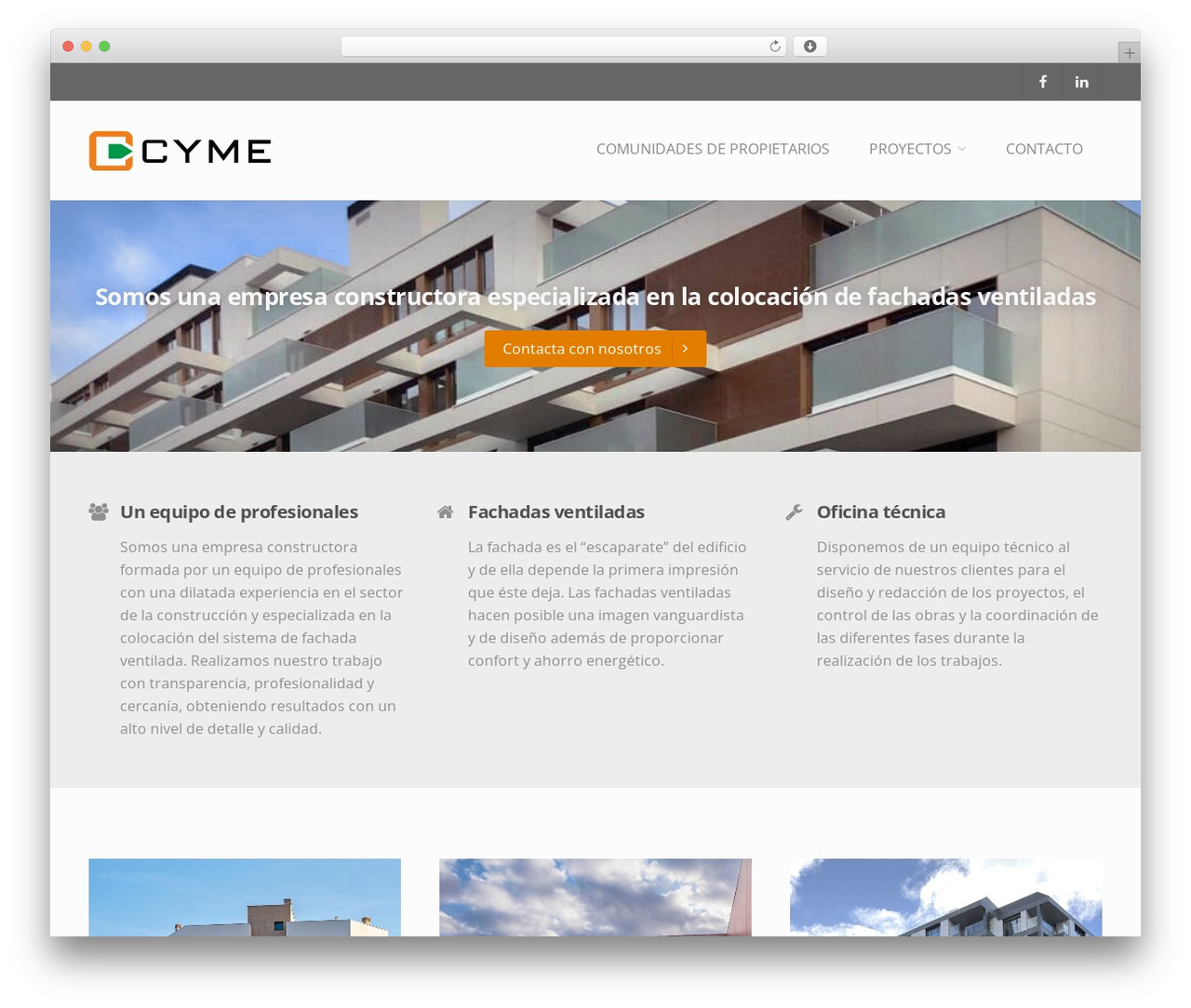 Paradigm Pro WordPress theme - cymeconstruccion.com