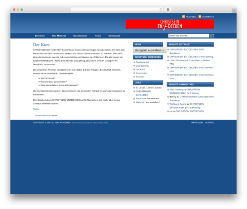 Revolution Code Blue theme WordPress - christsein-entdecken.de