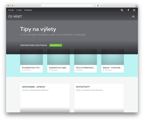 Destinations WordPress plugin - covidiet.sk